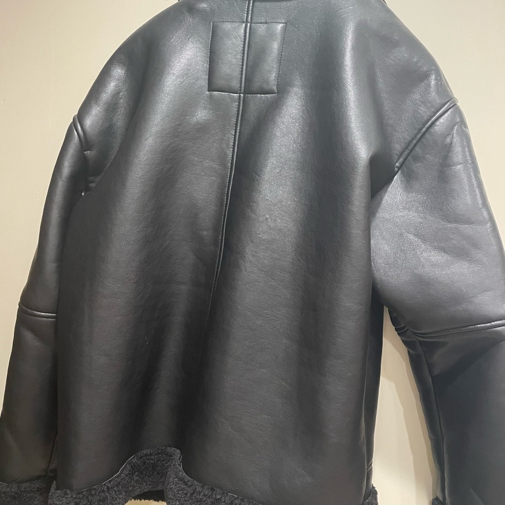 Zara faux leather jacket - Picture 5 of 8